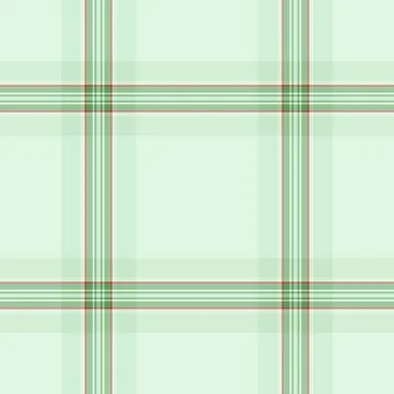 Clean plaid pattern in light green with fine red lines. A versatile, timeless Stock Illustration