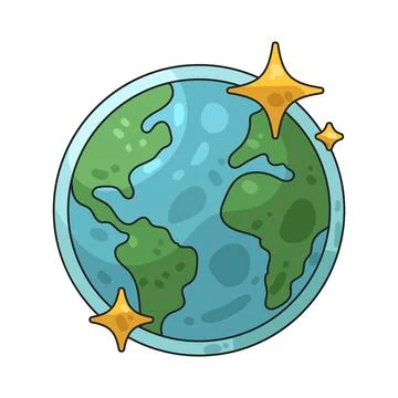 Clean Planet illustration Stock Illustration