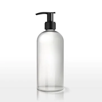 Clean plastic bottle template Stock Illustration