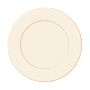Clean plate vector illustration isolated Stock Illustration