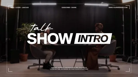 Clean Podcast &amp; Interview Opener Stock After Effects