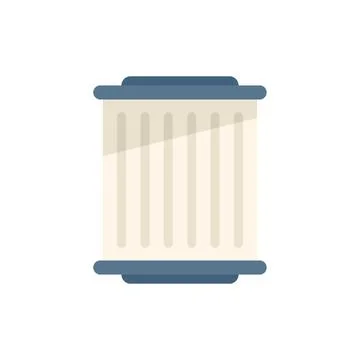 Clean pool filter icon flat vector. Cleaning pump Stock Illustration