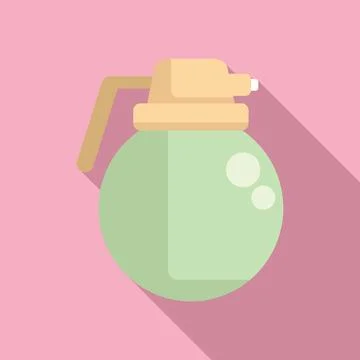 Clean powder paint icon flat vector. Hand wash Ilustración de archivo