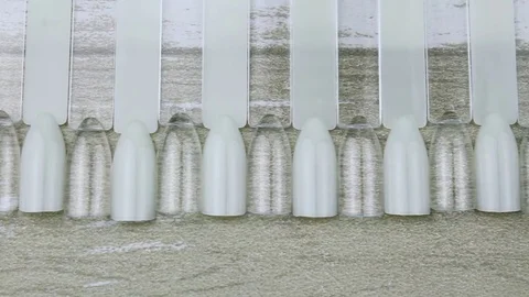 Clean preparations for manicure drawing Stock Footage 84884863