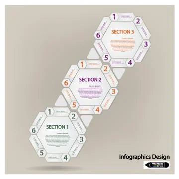 Clean presentation template Stock Illustration