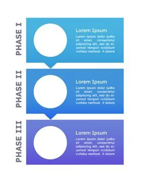 Clean professional empty infographic template Stock Illustration