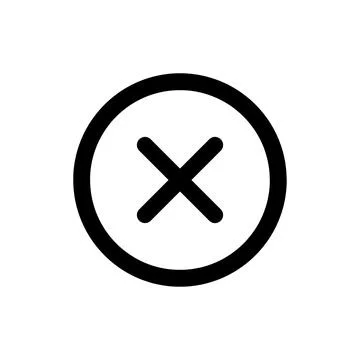 Clean prohibition sign vector for apps, signs, and digital interfaces Stock Illustration