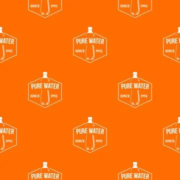 Clean pure water pattern vector orange イラスト素材