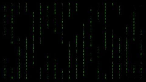 Clean quantum computing digital binary data stream. Stock Footage 337198894