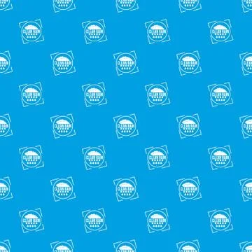 Clean rain pattern seamless blue Stock Illustration