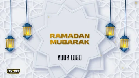 Clean Ramadan and Eid Greetings Stock After Effects