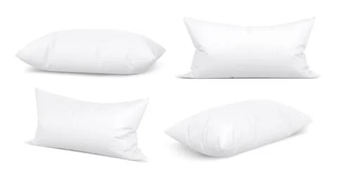 Clean realistic pillow mockup Stock Illustration