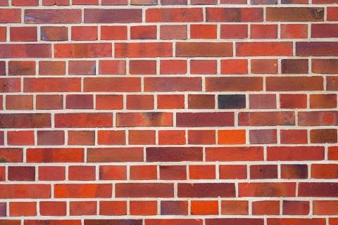 Clean red brick wall Stock Photos