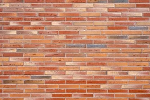Clean red brick wall Stock Photos