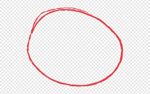 Clean red circular outline. Stock Illustration