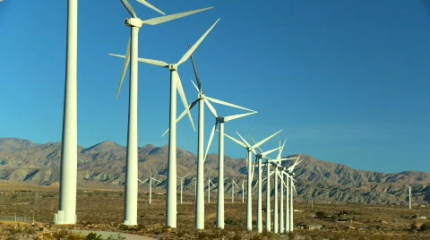 Clean &amp; renewable wind energy Stock Footage 626633