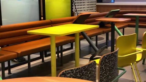 Clean restaurant at night. Stock Footage 288402134