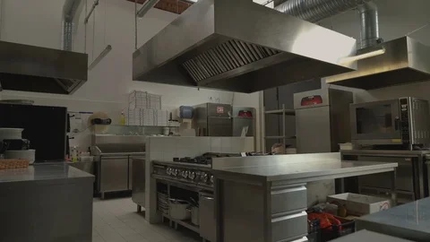 Clean Resturant Kitchen Stock Footage 111665352