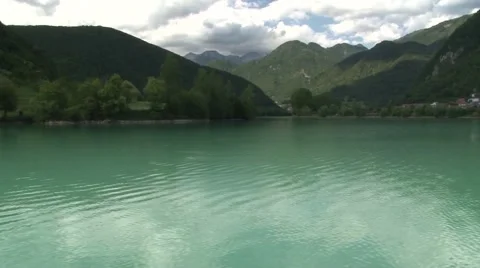 Clean river in the Alps Video stock 61325149