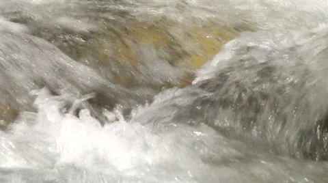 Clean river and rocks, river clean water, waterfall mountain river, slow motion Video stock 37231092