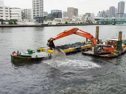 Clean up the river bottom Stock Photos