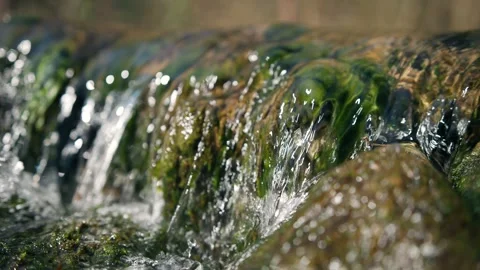 Clean river flowing through stone boulders Vídeos de archivo 341602253
