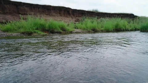 Clean river in nature. Stock Footage 92490247