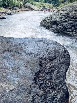 The clean river 스톡 사진