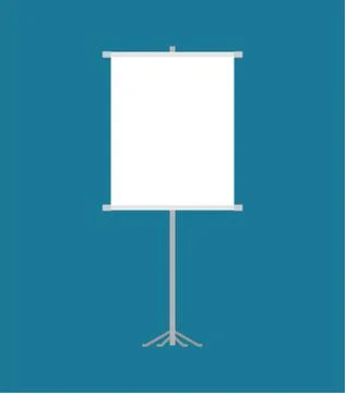 Clean Roll-up isolated for Presentation . Template for Charts and diagrams Stock Illustration