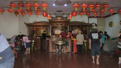 Clean A Room In A Buddhist Temple Stock Footage 121698844