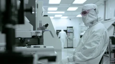 Clean Room Process Check HD Stock Footage 22021316