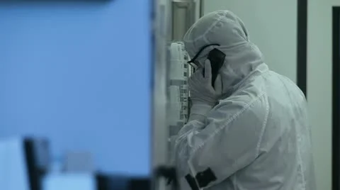 Clean Room Tech Phone Stock Footage 22774995