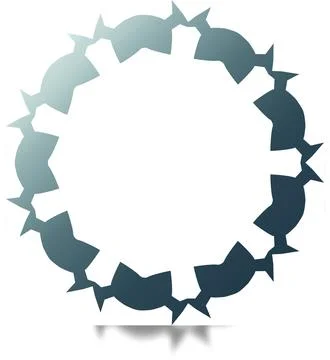 Clean Rounded Abstract Background for Visual Identity Ilustração Stock