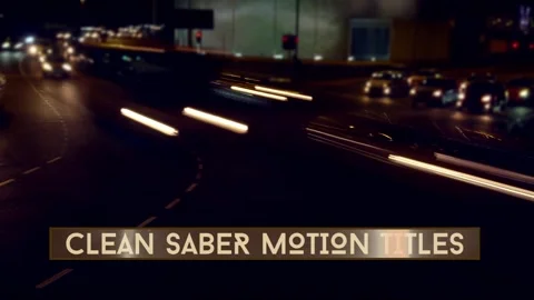 Clean Saber Lower Thirds Modèle After Effects