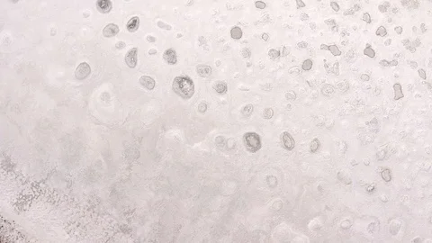 Clean Saline pattern texture. Large salt lake. Big Saline. Aerial drone top down Stock Footage 128676873