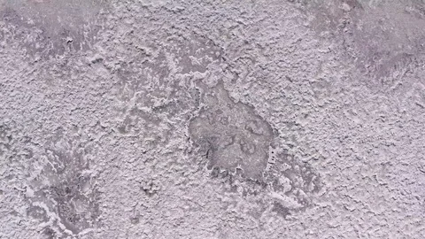Clean Saline pattern texture. Large salt lake. Big Saline. Aerial drone top down Stock Footage 128680514