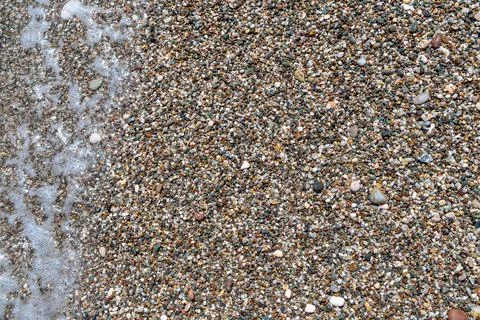 Clean sand on the beach Stock Photos