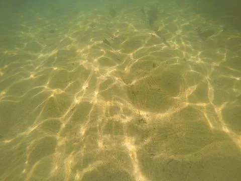 Clean sand on the seabed. Foto stock