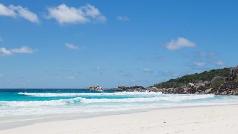 Clean sandy beach Stock Photos