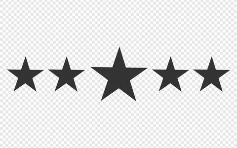 Clean, scalable star icons. イラスト素材