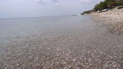 Clean Sea View, Beach, Beach, Wave Video stock 160916819