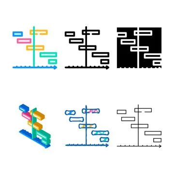 Clean separation of tasks color icon vector Stock Illustration