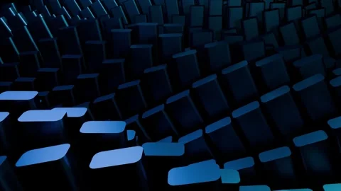 Clean Shapes Abstract 4K Deep Blue Motion Graphics Dynamic Rectangular Form.. Stock Footage 318925805