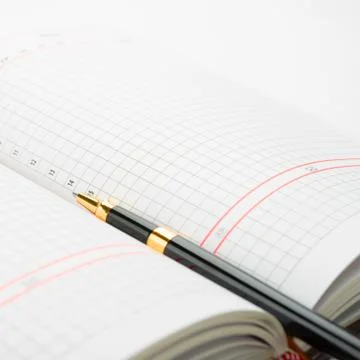 Clean sheet of notebook Foto stock