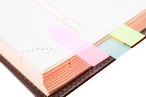 Clean sheet of notebook Stock Photos