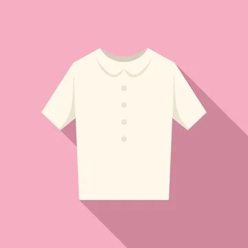 Clean shirt icon flat vector. Fashion suit Stock Illustration