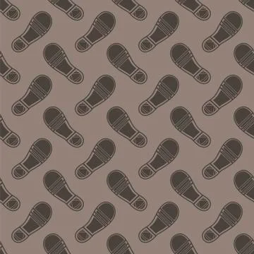 Clean Shoe Imprints Seamless Pattern Stock Illustration
