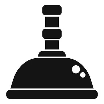 Clean shower head icon simple vector. Restroom metal Stock Illustration