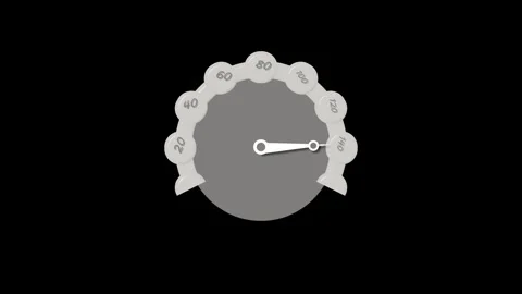 Clean Simple Speedometer Animation with Realistic Gauge Movement for Automo.. Vidéo 336912503