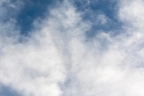 Clean Sky View with Big Clouds Stock Photos